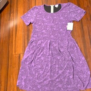 NWT Lularoe Amelia Dress, Purple, Sz 3X